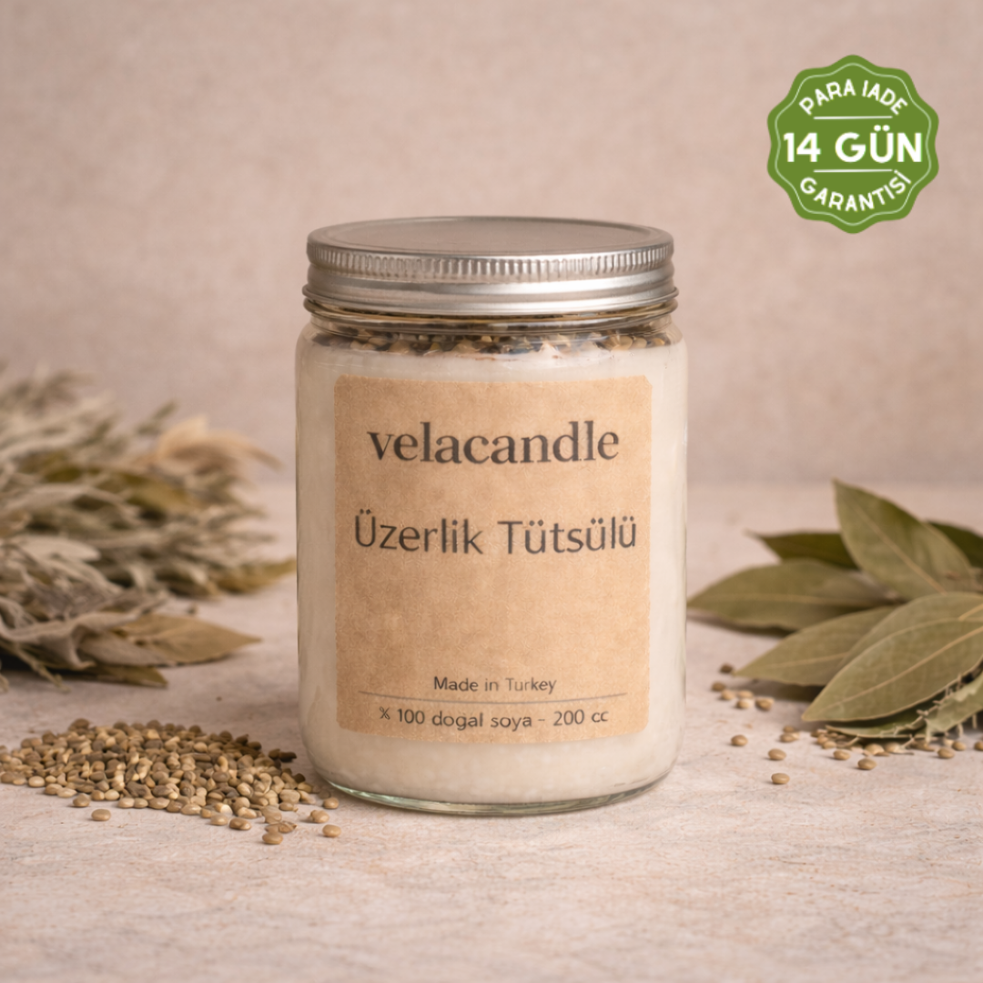 Nazar Arındırıcı Ritüel Mum (Üzerlik & Ada Çayı)
