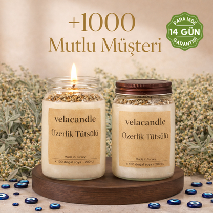 Nazar Arındırıcı Ritüel Mum (Üzerlik & Ada Çayı)
