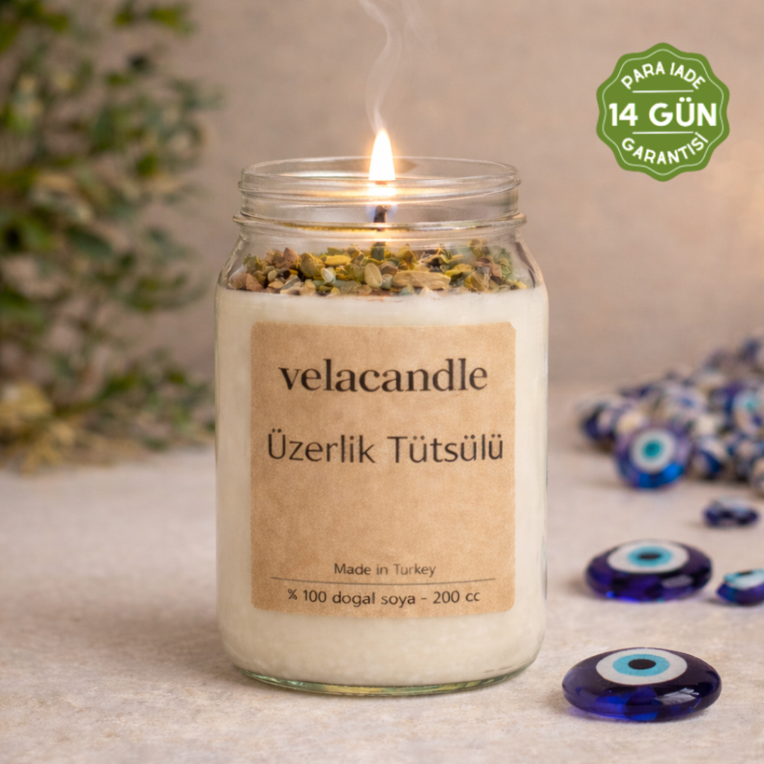 Nazar Arındırıcı Ritüel Mum (Üzerlik & Ada Çayı)