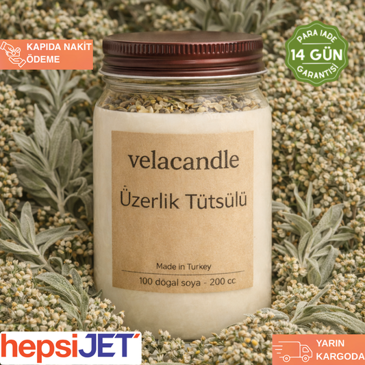 Nazar Arındırıcı Ritüel Mum (Üzerlik & Ada Çayı)